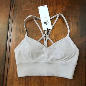 Alo yoga lush bra S lavender cloud Heather